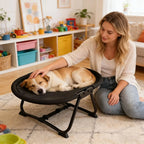 Pet Bed Elevated Breathable Mesh Foldable Steel Frame