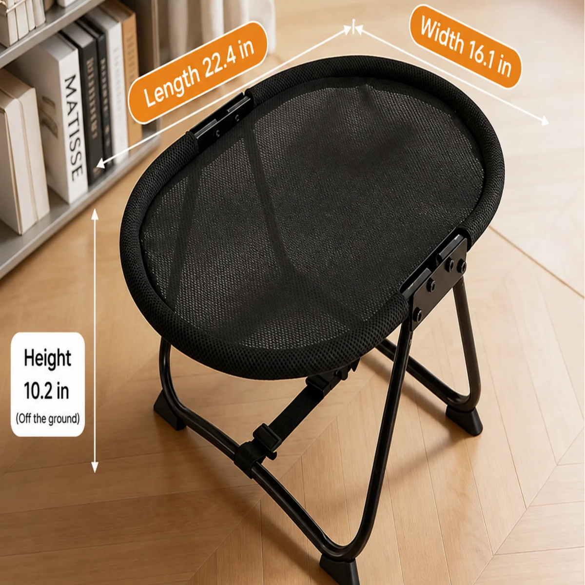 Pet Bed Elevated Breathable Mesh Foldable Steel Frame