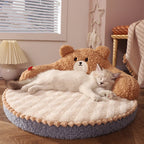 Pet Bed High-Back Insulated Machine-Washable Cover