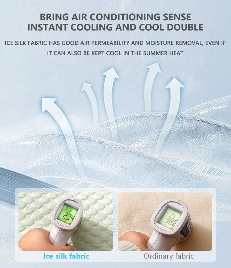 Pet Bed Ice Silk Cooling Removable Washable Cover