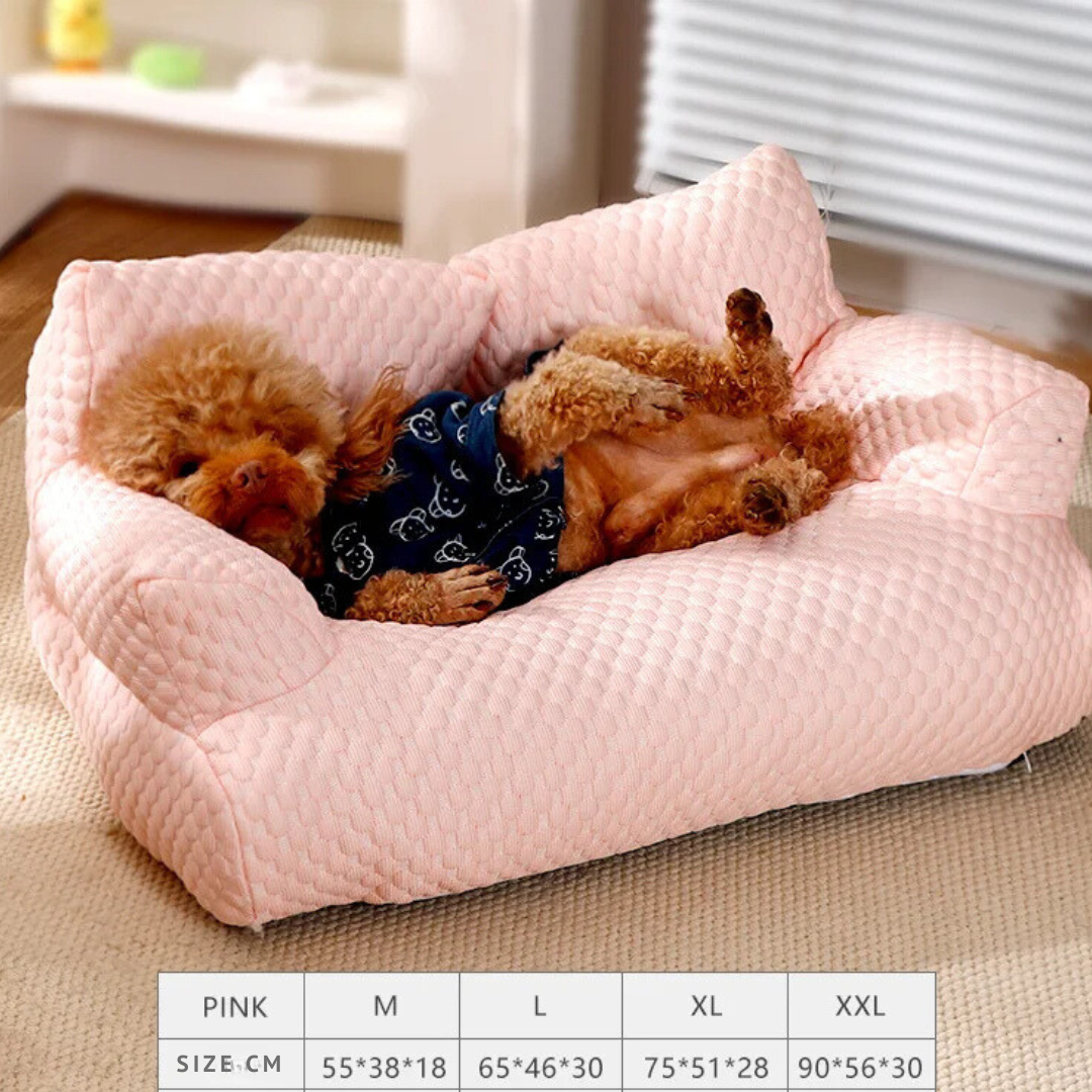Pet Bed Ice Silk Cooling Removable Washable Cover
