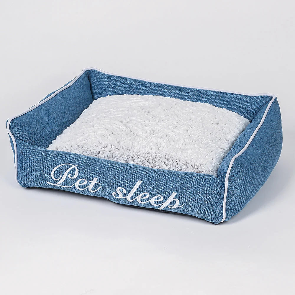 Pet Bed Plush Cave Soft Cloth Multiple Sizes