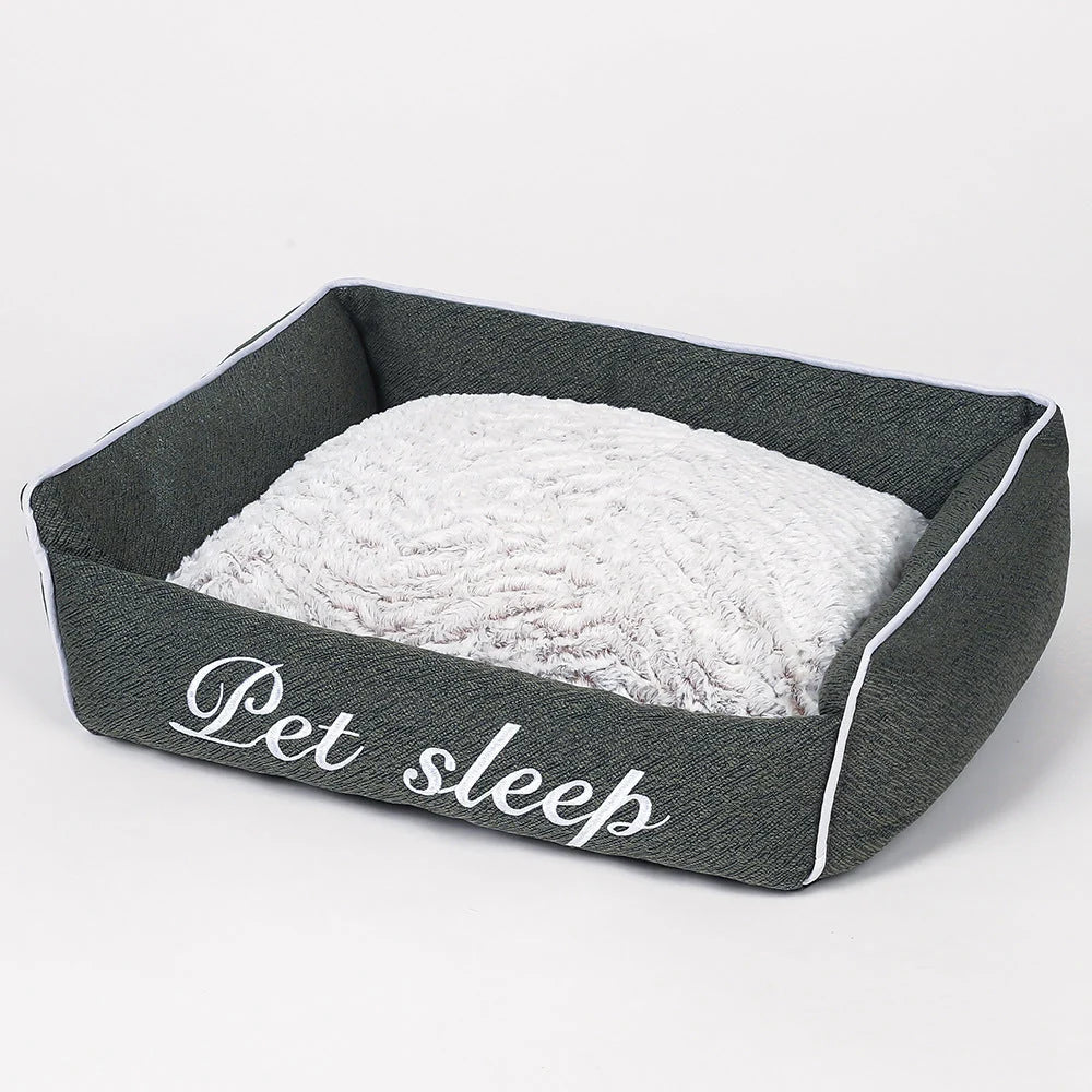 Pet Bed Plush Cave Soft Cloth Multiple Sizes