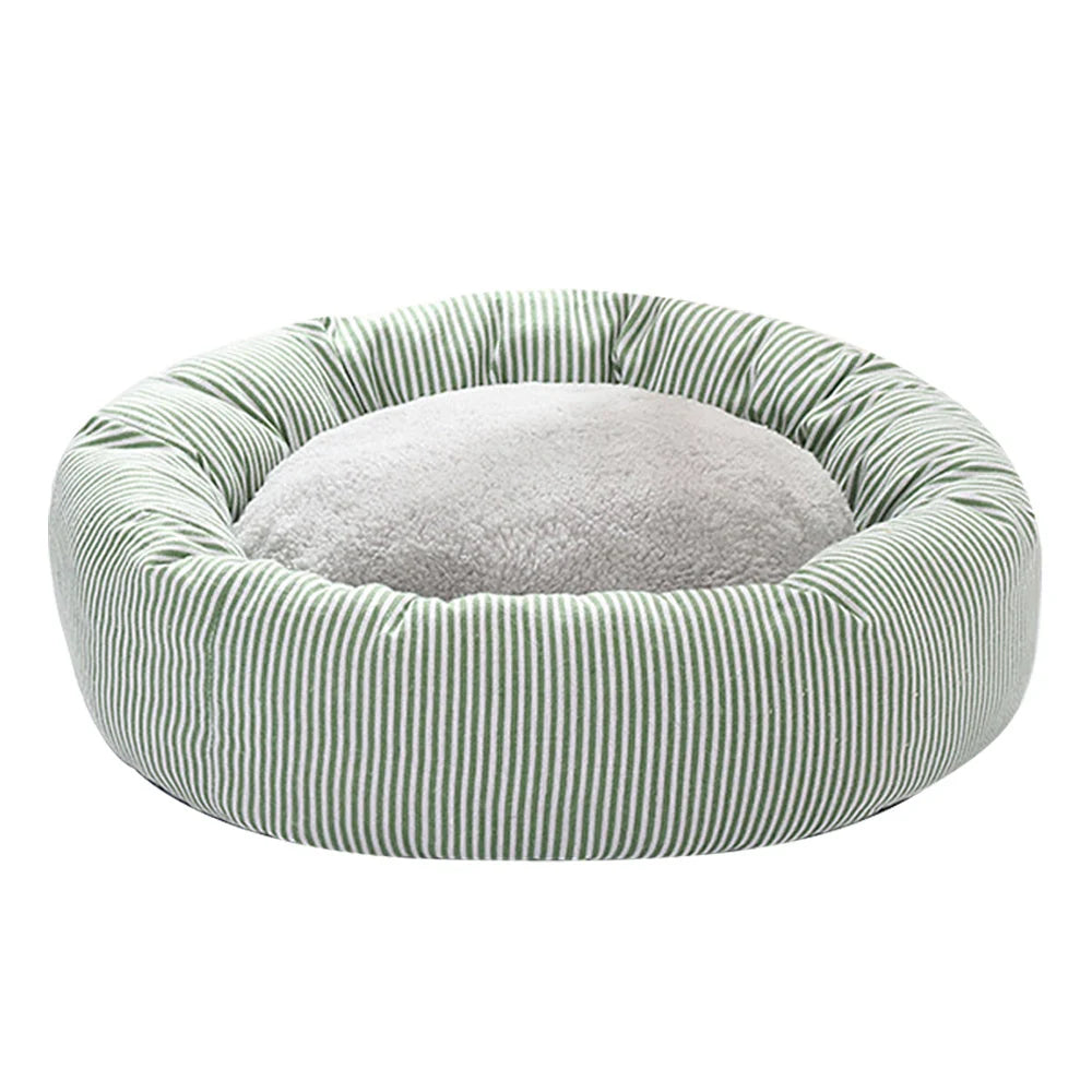Pet Bed Plush Donut Small & Medium Easy-Clean
