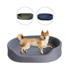 Pet Bed Plush Supportive Recycled Fabric Removable Washable Cover