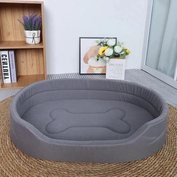 Pet Bed Plush Supportive Recycled Fabric Removable Washable Cover