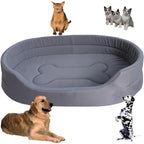 Pet Bed Plush Supportive Recycled Fabric Removable Washable Cover