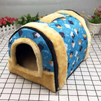 Pet Bed Self-Heating Fleece Foldable & Burrow-Friendly