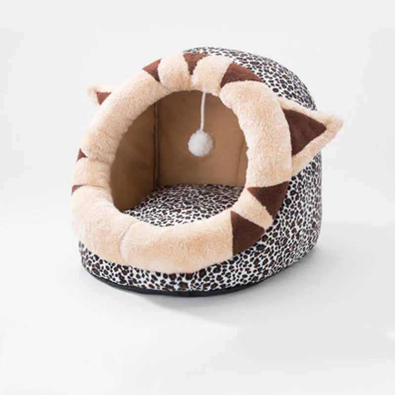 Pet Bed Semi-Closed Washable & Reversible Non-Slip Backing