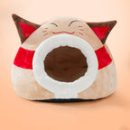 Pet Bed Semi-Closed Washable & Reversible Non-Slip Backing