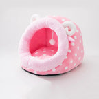 Pet Bed Semi-Closed Washable & Reversible Non-Slip Backing
