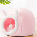 Pet Bed Semi-Closed Washable & Reversible Non-Slip Backing