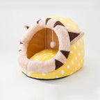 Pet Bed Semi-Closed Washable & Reversible Non-Slip Backing