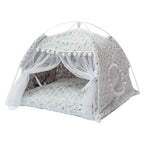 Pet Bed Semi-Enclosed Plush Machine-Washable Cover