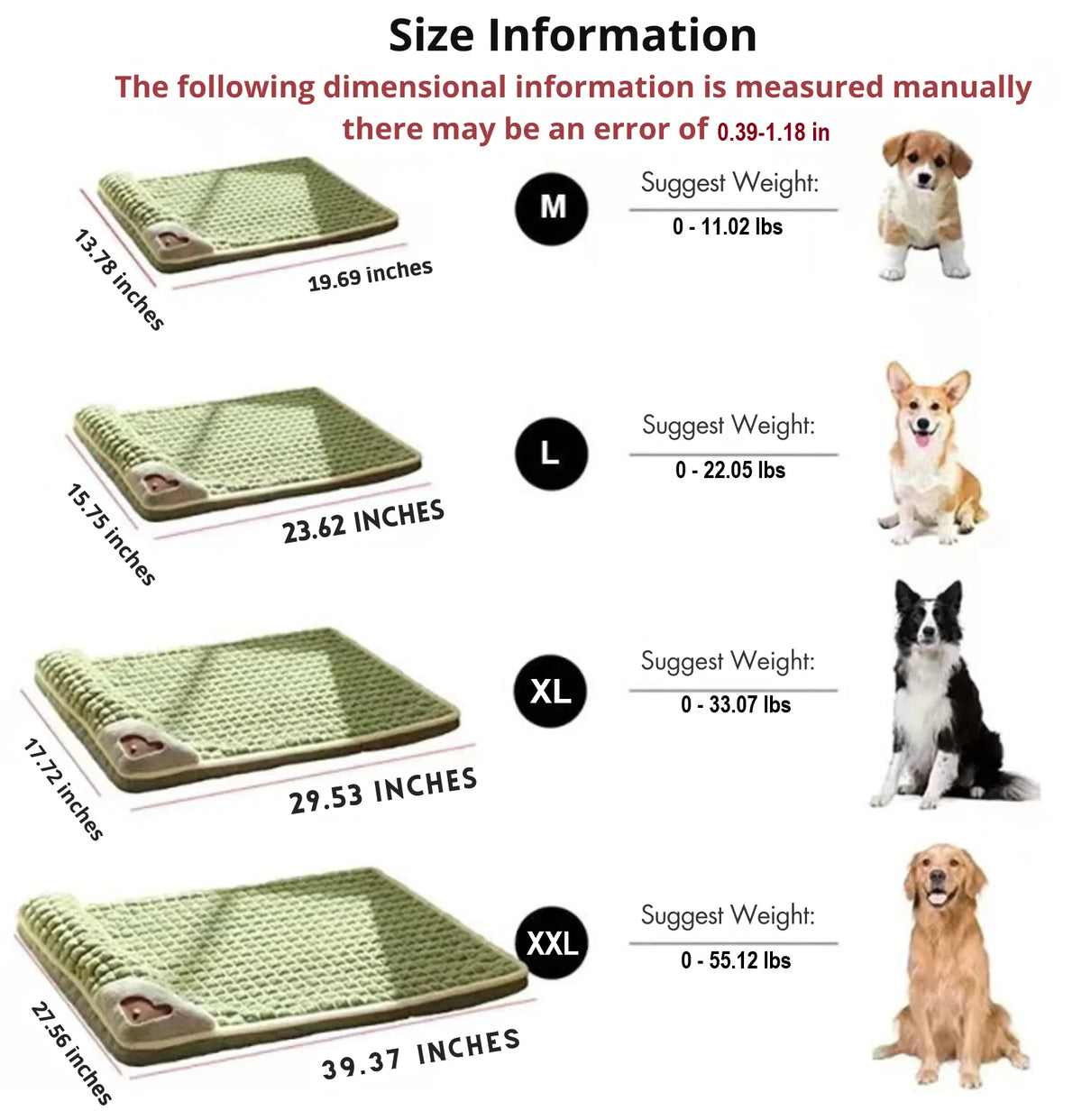 Pet Bed Small & Medium Velvet Plush Machine-Washable Cushion