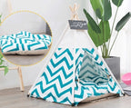 Pet Bed Tent Durable Canvas Removable & Washable Pillow
