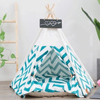 Pet Bed Tent Durable Canvas Removable & Washable Pillow