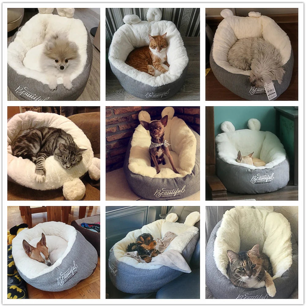 Pet Bed Warm Cotton Sleeping Bag & Cushion
