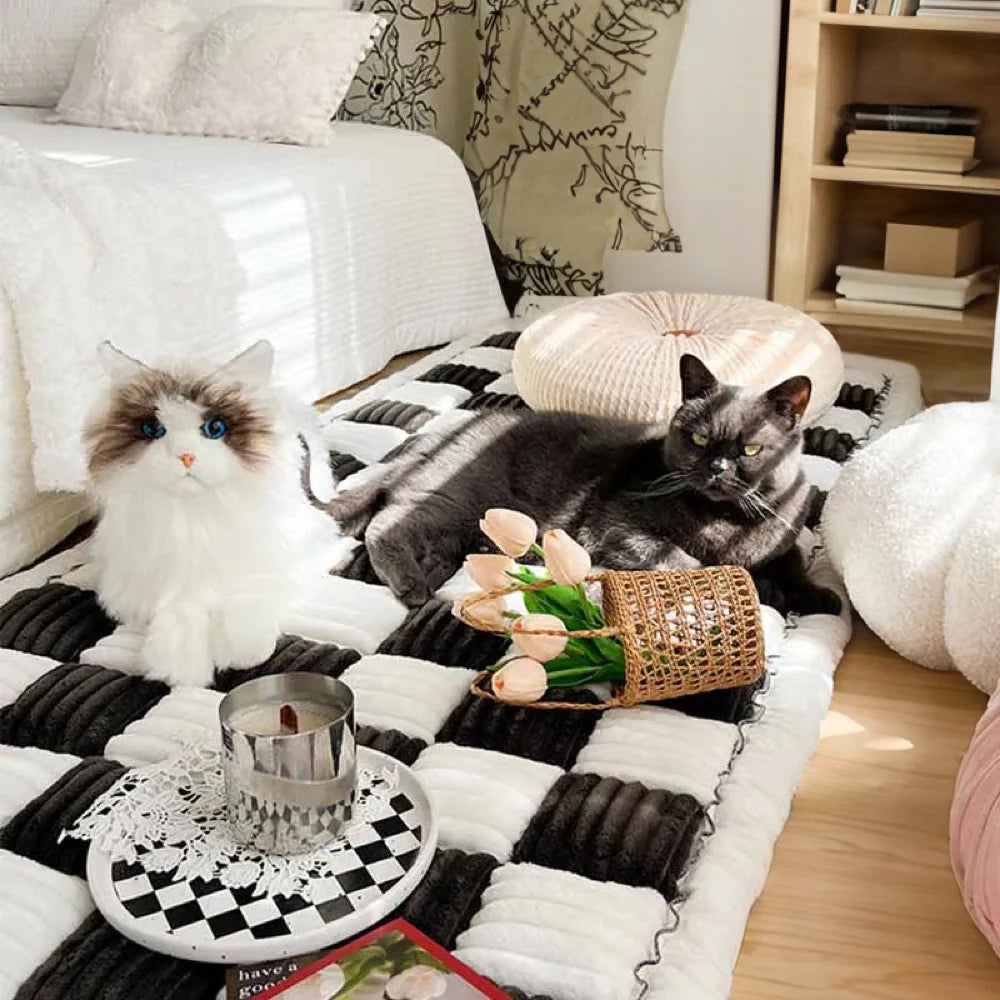 Pet Blanket Chenille Non-Slip Machine Washable