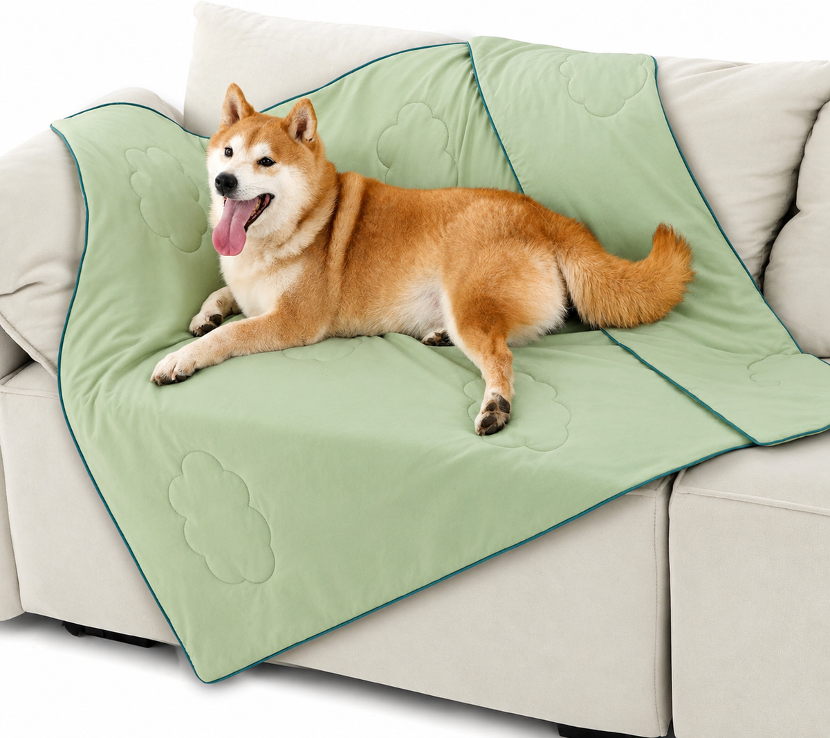Pet Blanket Cooling Technology Machine Washable Cloud Pattern
