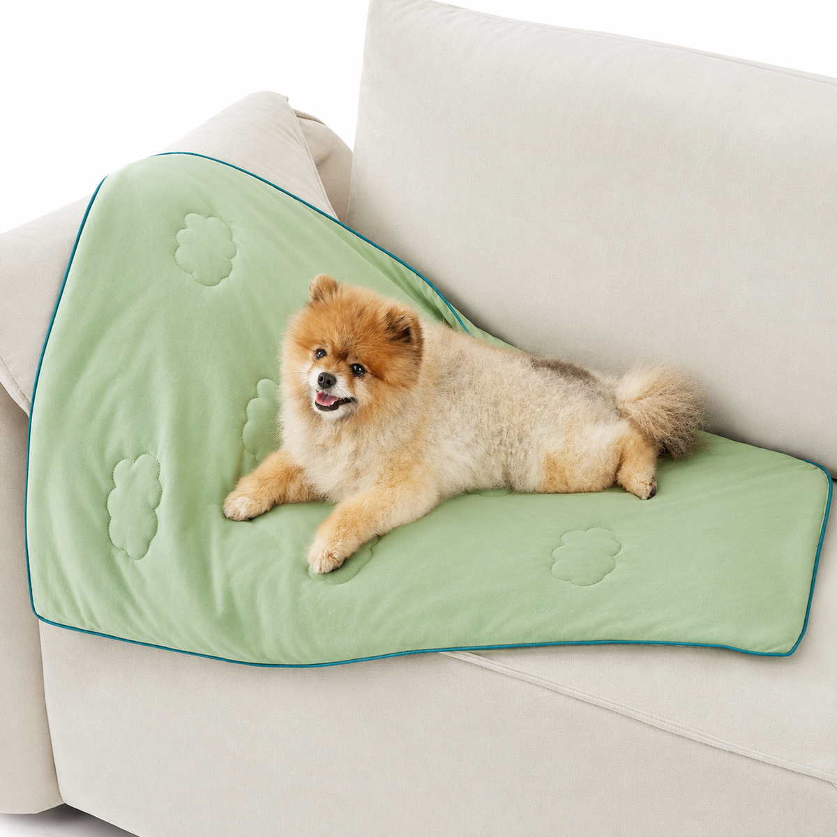 Pet Blanket Cooling Technology Machine Washable Cloud Pattern