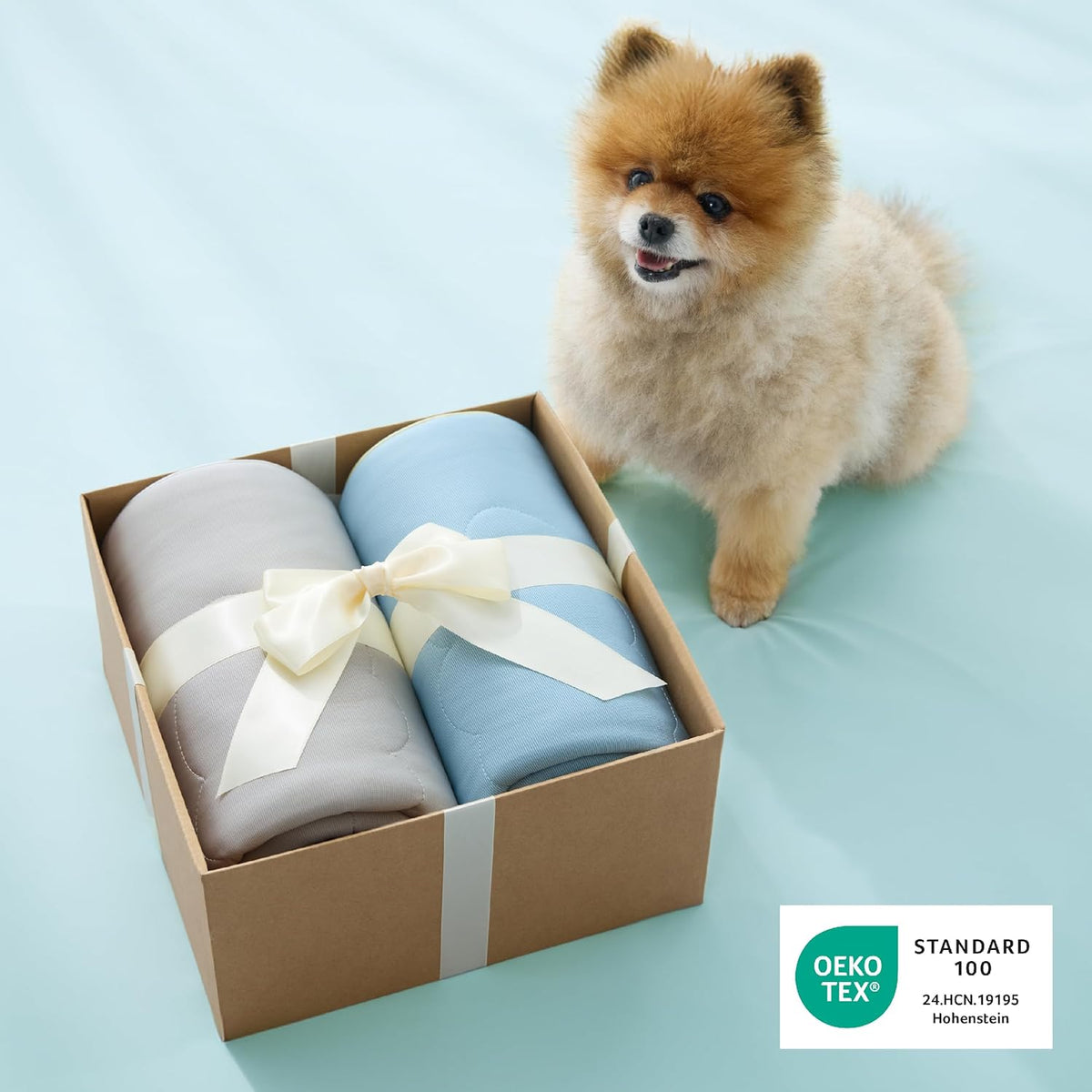 Pet Blanket Cooling Technology Machine Washable Cloud Pattern