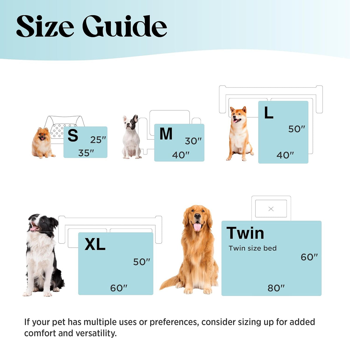 Pet Blanket Cooling Technology Machine Washable Cloud Pattern