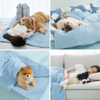 Pet Blanket Cooling Technology Machine Washable Cloud Pattern