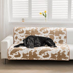 Pet Blanket Cow Print Plush Velvet Non-Slip Bottom