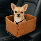 Pet Booster Seat Padded Safety Buckle Universal Console Fit