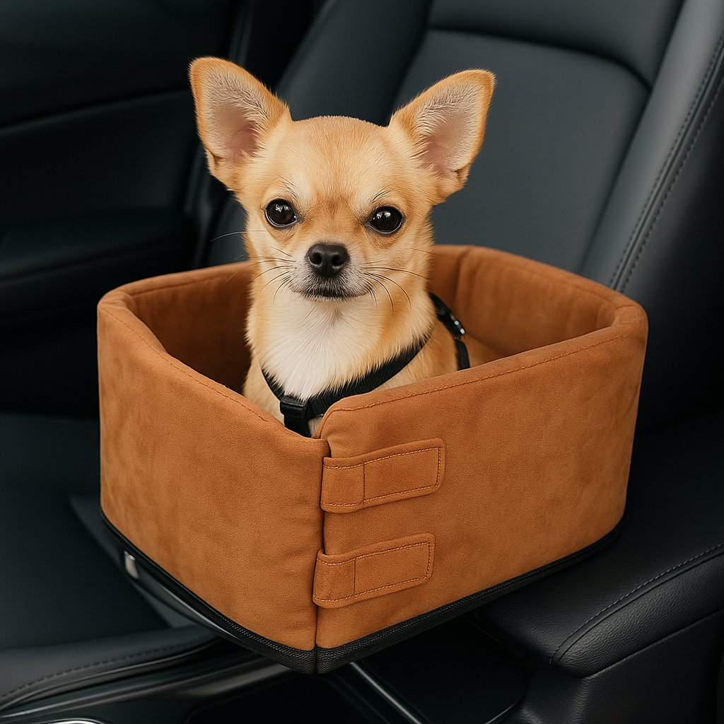 Pet Booster Seat Padded Safety Buckle Universal Console Fit