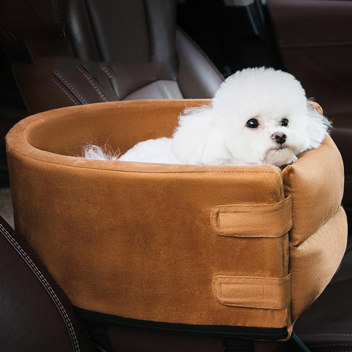 Pet Booster Seat Padded Safety Buckle Universal Console Fit