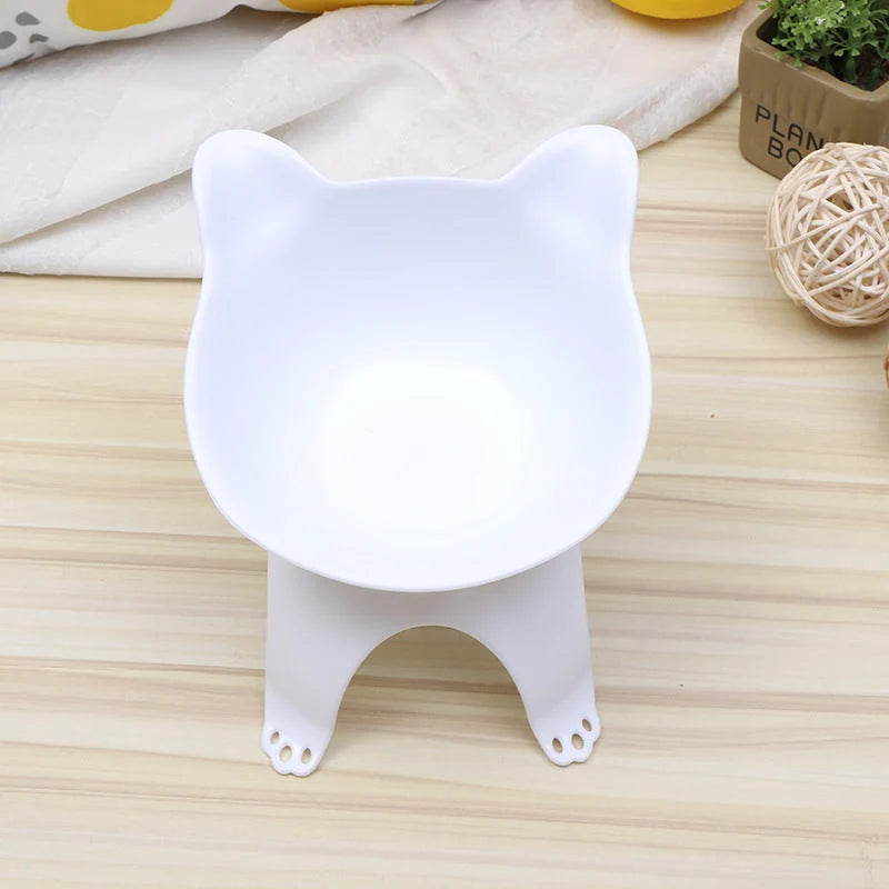 Pet Bowl Cat-Ear Angled Food-Grade Wheat Straw