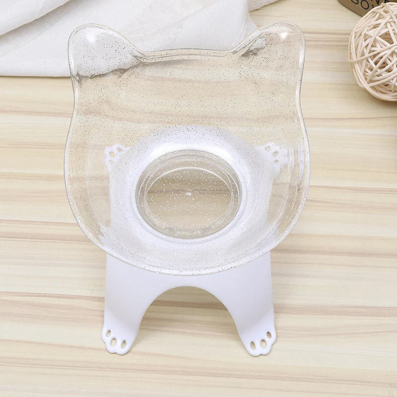 Pet Bowl Cat-Ear Angled Food-Grade Wheat Straw