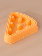 Pet Bowl Slow-Feed Cartoon Pizza Easy-Clean