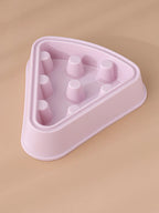 Pet Bowl Slow-Feed Cartoon Pizza Easy-Clean