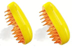 Pet Brush De-Shedding Fine-Tooth Ergonomic Grip