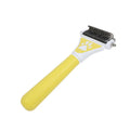 Pet Brush Double-Sided De-Shedding No-Slip Handle
