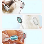 Pet Brush Dual-Action Soft Silicone Water Tank