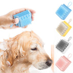 Pet Brush Soothing Massage Soft TPR Wet & Dry