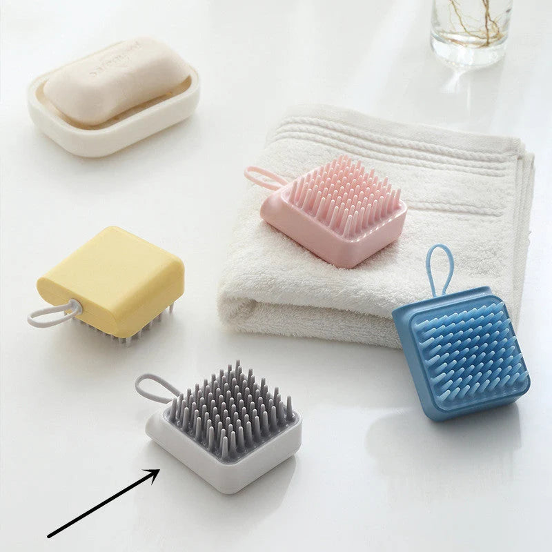 Pet Brush Soothing Massage Soft TPR Wet & Dry
