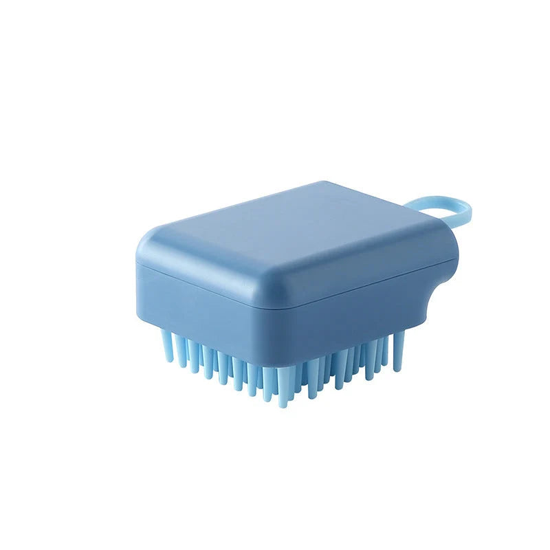 Pet Brush Soothing Massage Soft TPR Wet & Dry
