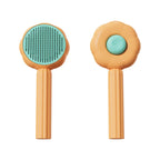 Pet Brush Sunflower Head Stainless Steel Needles & Ergonomic Handle