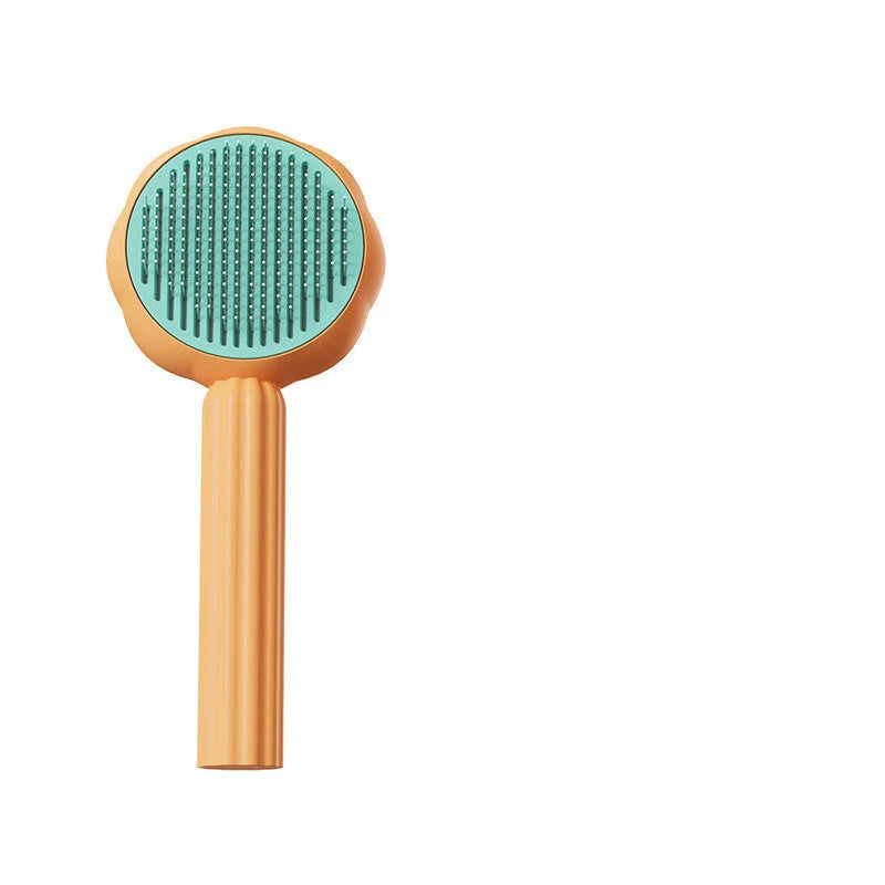 Pet Brush Sunflower Head Stainless Steel Needles & Ergonomic Handle