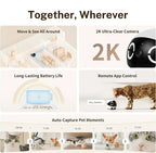 Pet Camera 2K Video Two-Way Audio Extended Battery