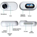 Pet Camera Collar Magnetic Mount 1080p Night Vision