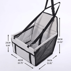 Pet Car Safety Seat Secure Harness Cushioned Nylon Bed