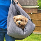 Pet Car Seat Bed Adjustable Safety Straps Reversible Cushion