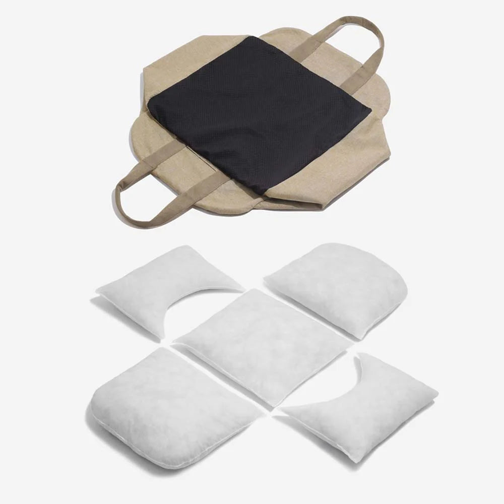 Pet Car Seat Bed Adjustable Safety Straps Reversible Cushion