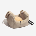 Pet Car Seat Bed Adjustable Safety Straps Reversible Cushion